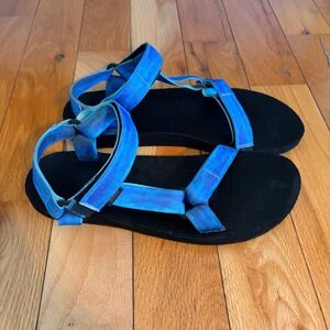 Teva Women's Original Universal Tie-Dye Sorbet Blue Woman's Size 11